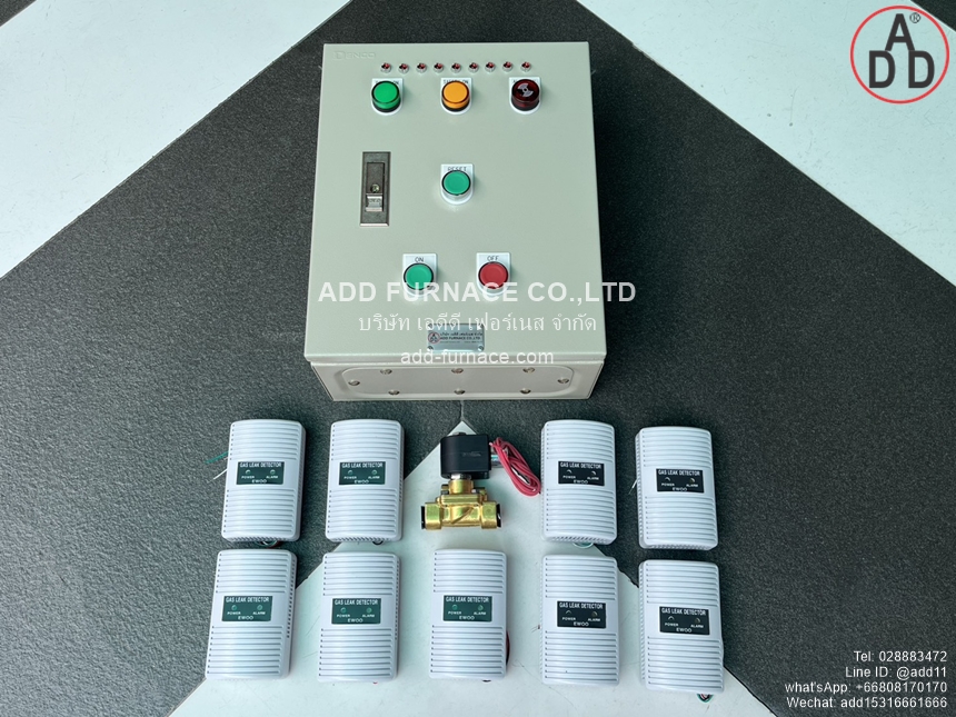 ควบคุมตรวจจับแก๊สรั่ว9จุด(โซลินอยด์วาล์ว)Yamataha-GLD-12 9Point Application With Gas Solenoid Valve(1)